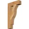 Ekena Millwork Funston Block Rough Sawn Bracket, Western Red Cedar, 4"W x 16"D x 28"H BKT04X16X28FST05RWR - alternate 1